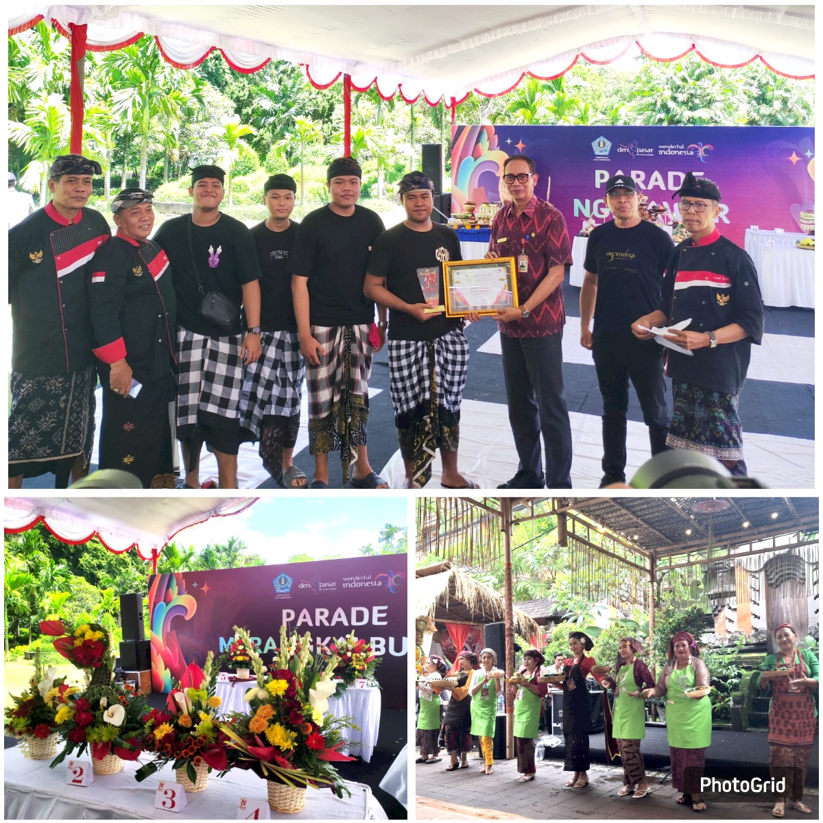 PARADE MERANGKAI BUNGA, PARADE NGELAWAR DAN PARADE TENGKULUK